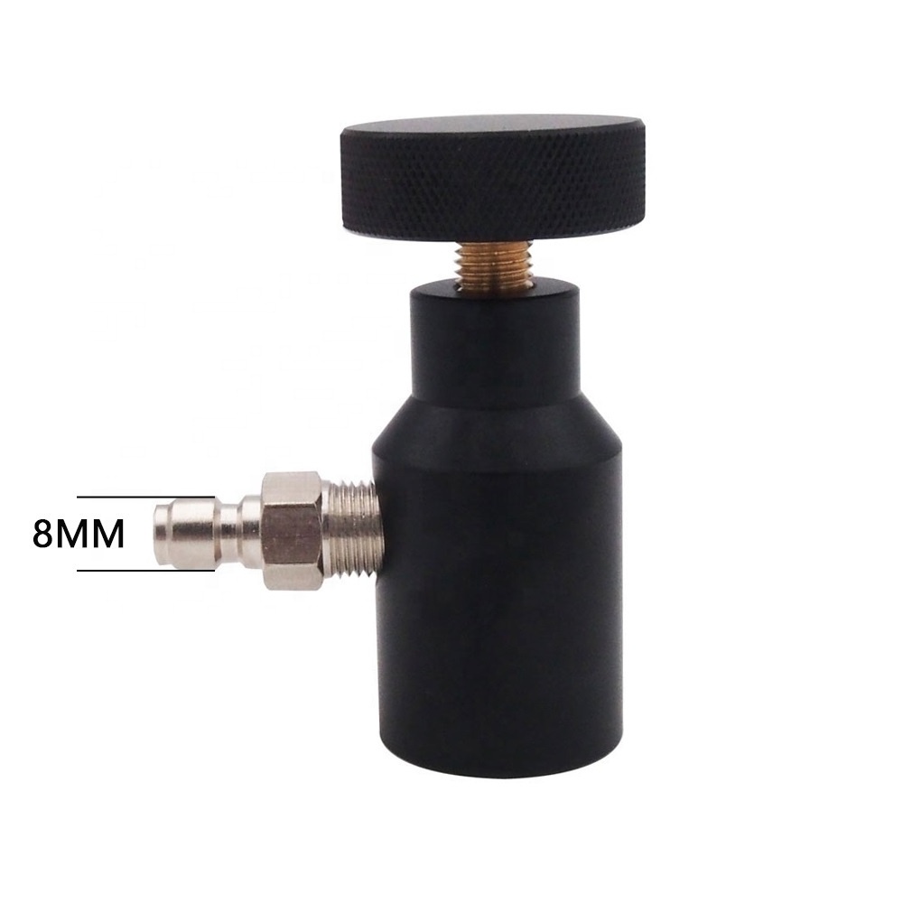 PCP  88g 90g CO2 Cartridge Capsule Refill Adapter With Gauge Fill From Soda Stream Tank