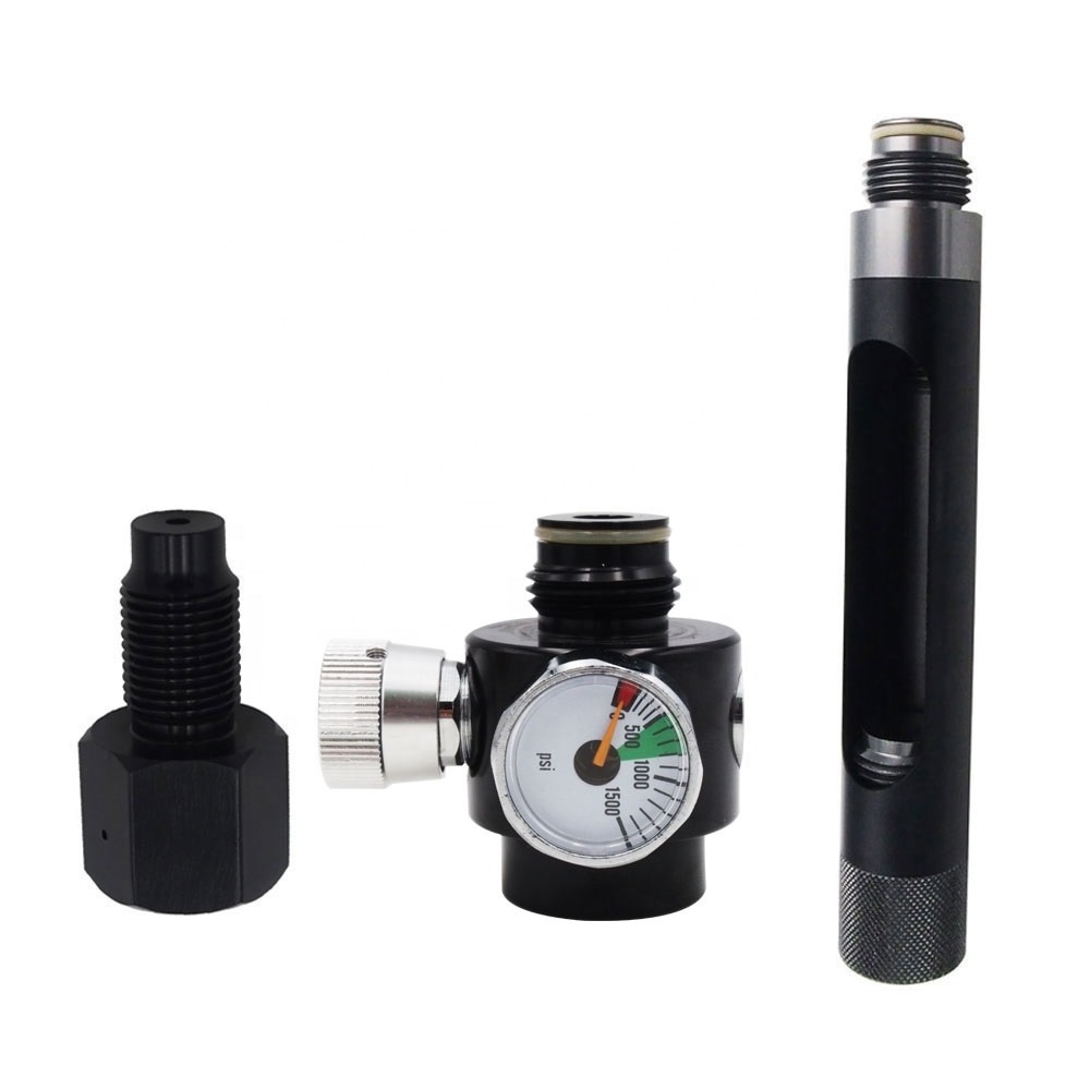 High Quality 12g Co2 Cartridge Diy Quick Change Adapter With 0-800psi Regulator