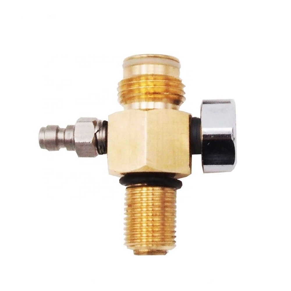 2800psi  HPA Tank Pin Valve 300bar 5/8-18UNF Thread Paintball PCP Air Tank Cylinder Pressure Regulator Valve