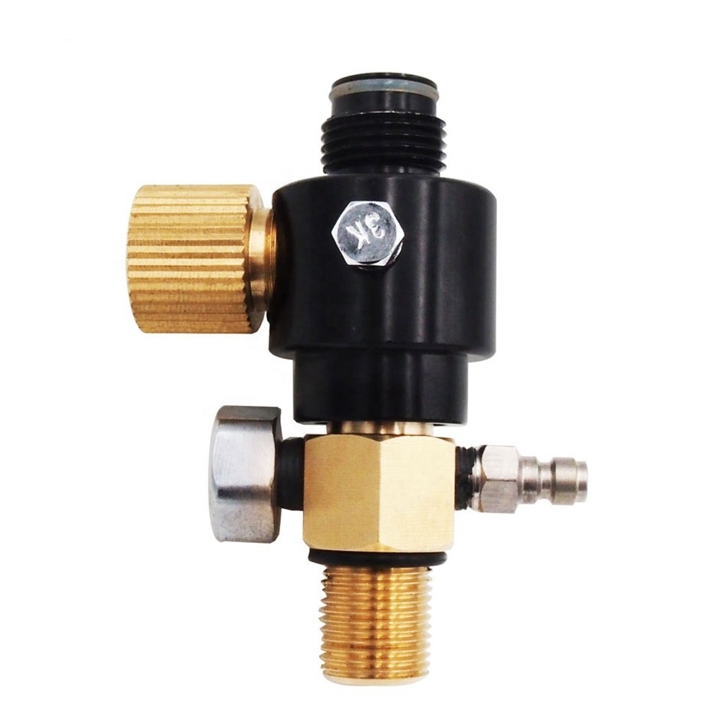 2800psi HPA Tank Pin Valve 300bar M18x1.5 Thread Paintball PCP Air Tank Cylinder Gas Pressure Regulator