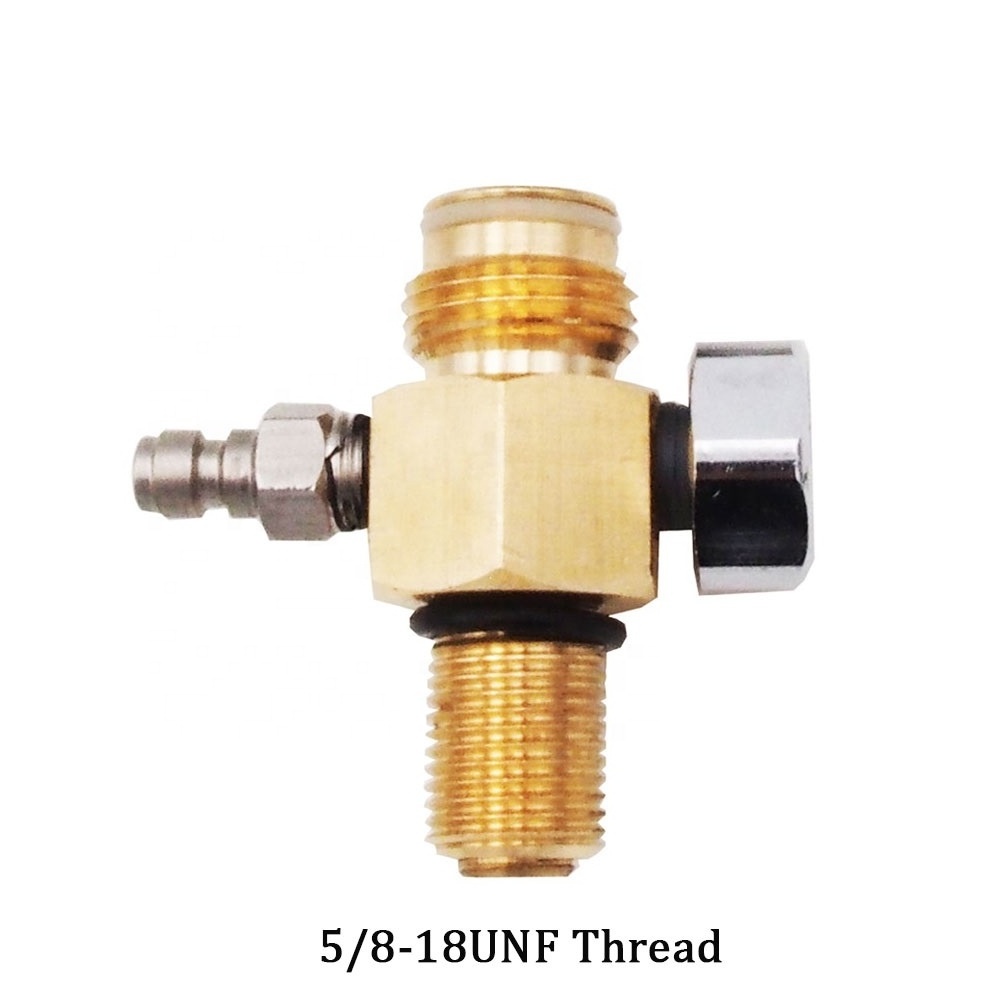 2800psi  HPA Tank Pin Valve 300bar 5/8-18UNF Thread Paintball PCP Air Tank Cylinder Pressure Regulator Valve