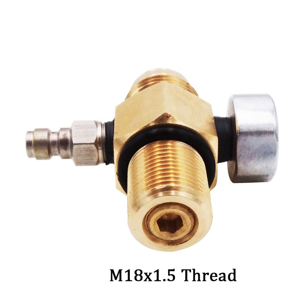 M18x1.5 Thread  HPA Tank  Pressure Regulator Pin Valve for Paintball PCP Air Tank Cylinder Regulator