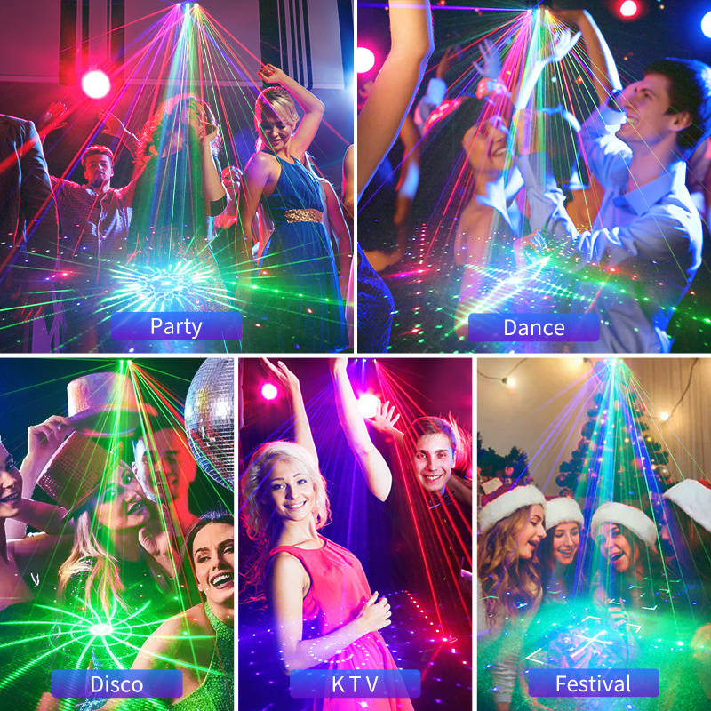 21 lens stage dj disco light dmx beam projector sound activated party lights DJ laser Nightclub bar Xmas party lighting