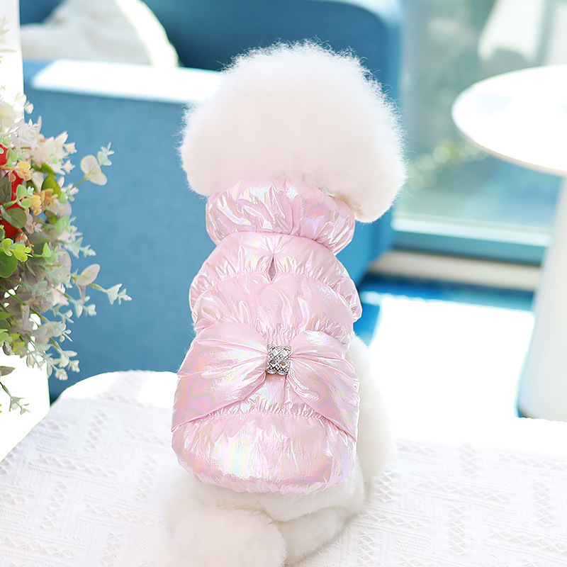 2023 New Design Winter Pet Clothes Dog Jacket Fashion Luxury Princess Cat Dog Puffer Coats Waterproof Blank Clothing Wholesale