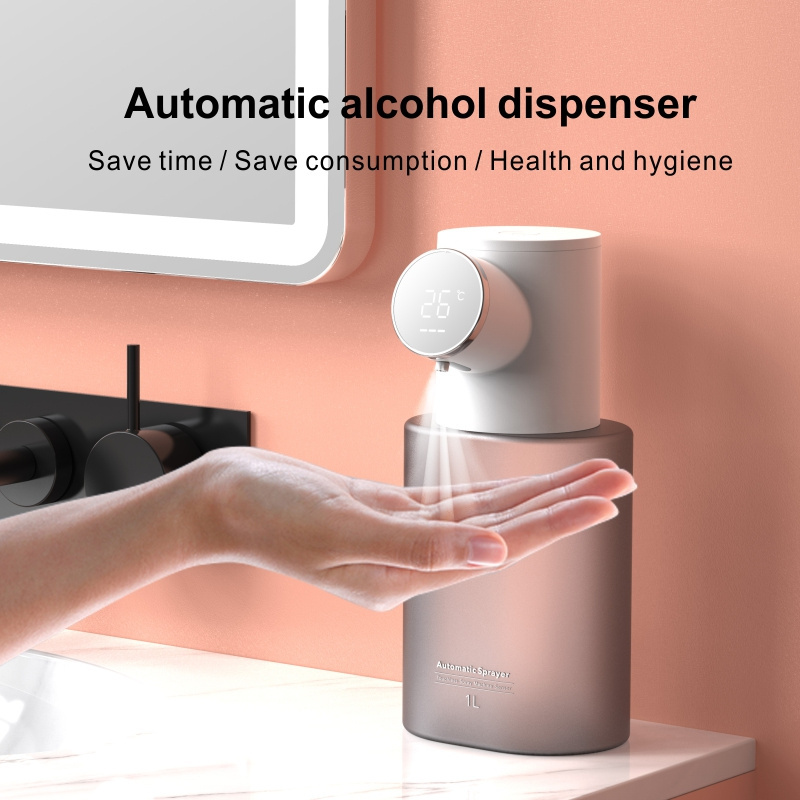 2022 NEW Automatic Induction Alcohol Sprayer Soap dispenser 1L Automatic Hand Washing Machine with  3 Gears For Home Hotel