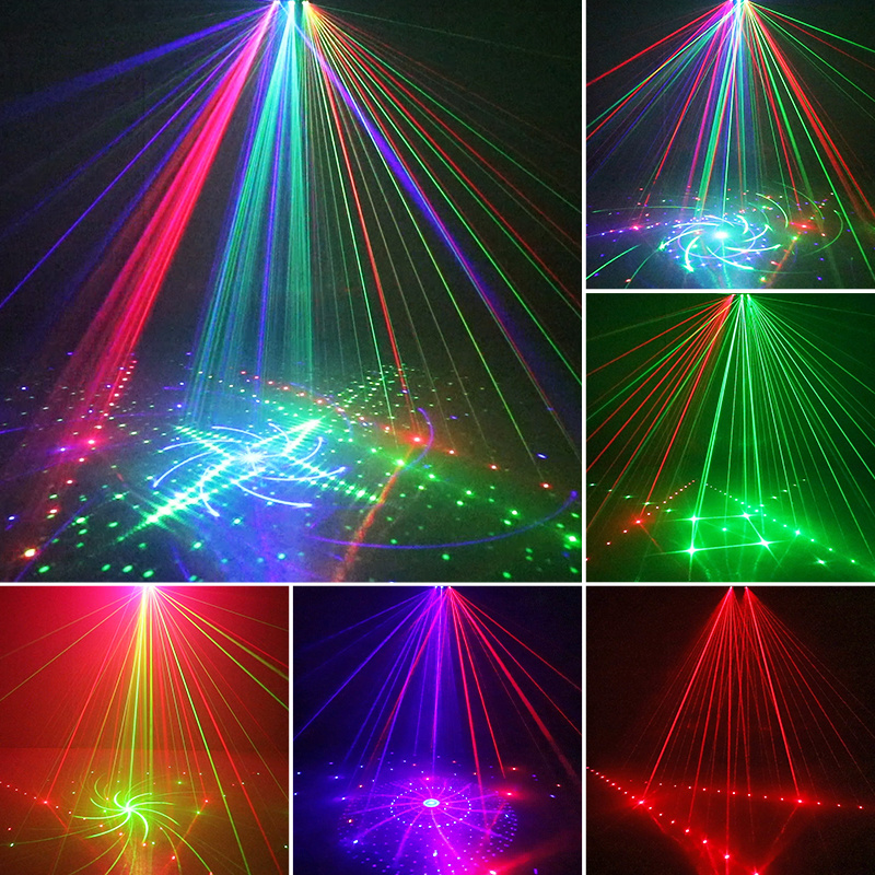 21 lens stage dj disco light dmx beam projector sound activated party lights DJ laser Nightclub bar Xmas party lighting