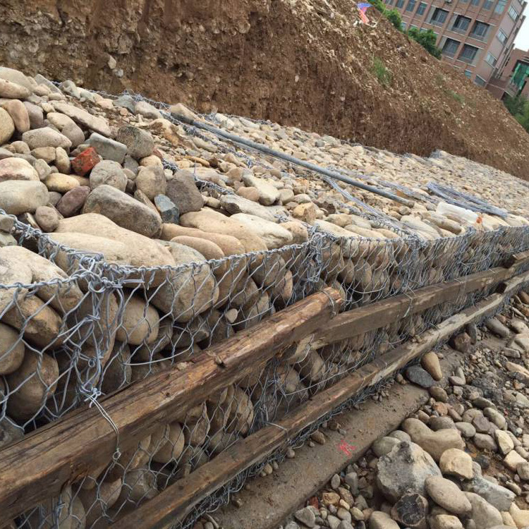 Leadwalking 80X100mm Mesh Salt Water Sea Wall Gabion Supplier Mesh Rock Wall Gabion China Woven Square Galvanized Gabion