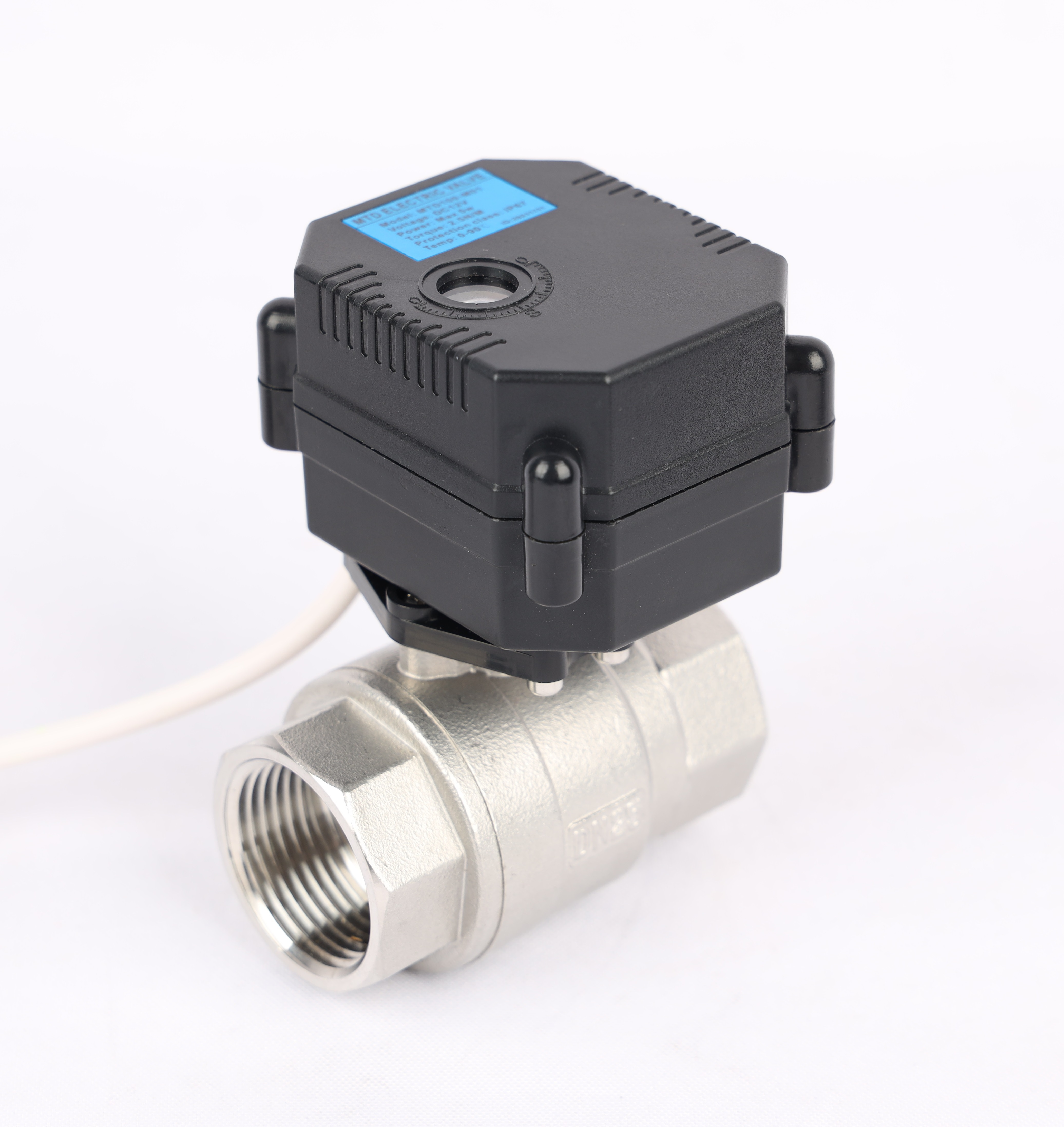 DN25 Mini Electric Actuator Ball Valve 2 Way Stainless Steel  Motorized Control Actuator Valve AC/DC9-24V DC9-35V