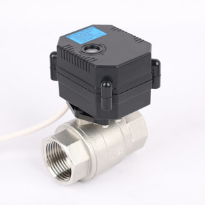 DN25 Mini Electric Actuator Ball Valve 2 Way Stainless Steel  Motorized Control Actuator Valve AC/DC9-24V DC9-35V