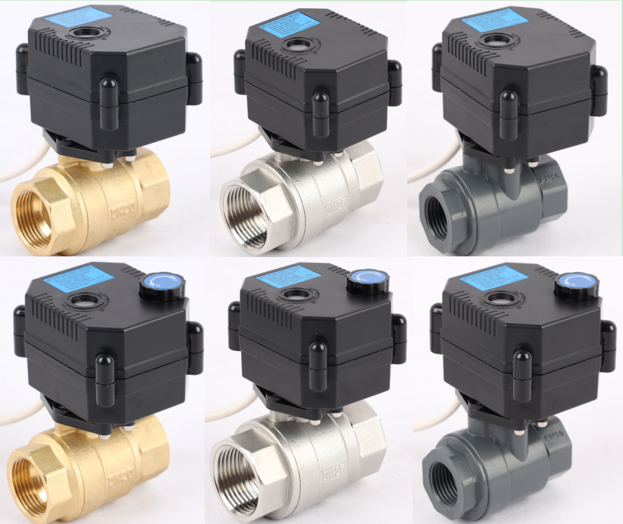 DN25 Mini Electric Actuator Ball Valve 2 Way Stainless Steel  Motorized Control Actuator Valve AC/DC9-24V DC9-35V