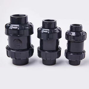 ONE-Way PVC Double Union Directional UPVC Vertical Check water treatment flow Valve DN15-DN80