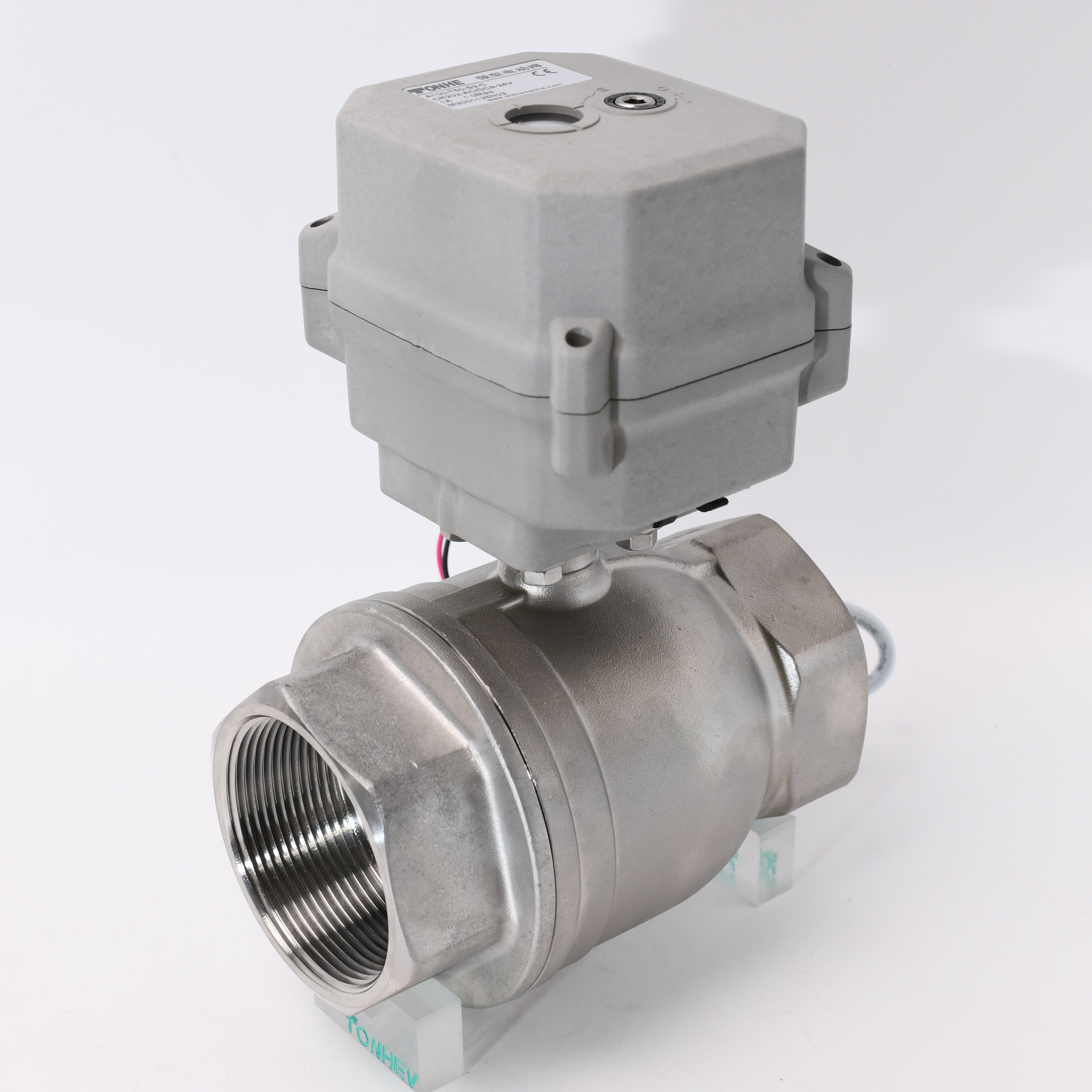 Wholesale Mini Full Port NPT Threaded Stainless Steel 2 Way Motorized rs 485 Valve Electric Water Actuated Ball Valve