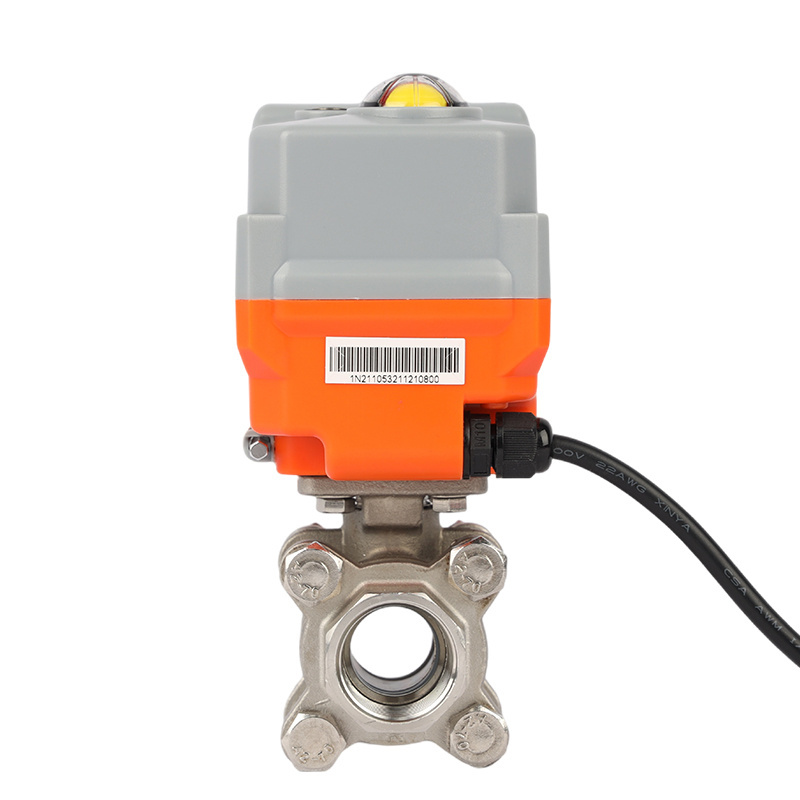 Drainage Return  Valve Intelligent Electric Flow Control Valve Electric Actuator Stainless Steel Ball Valve