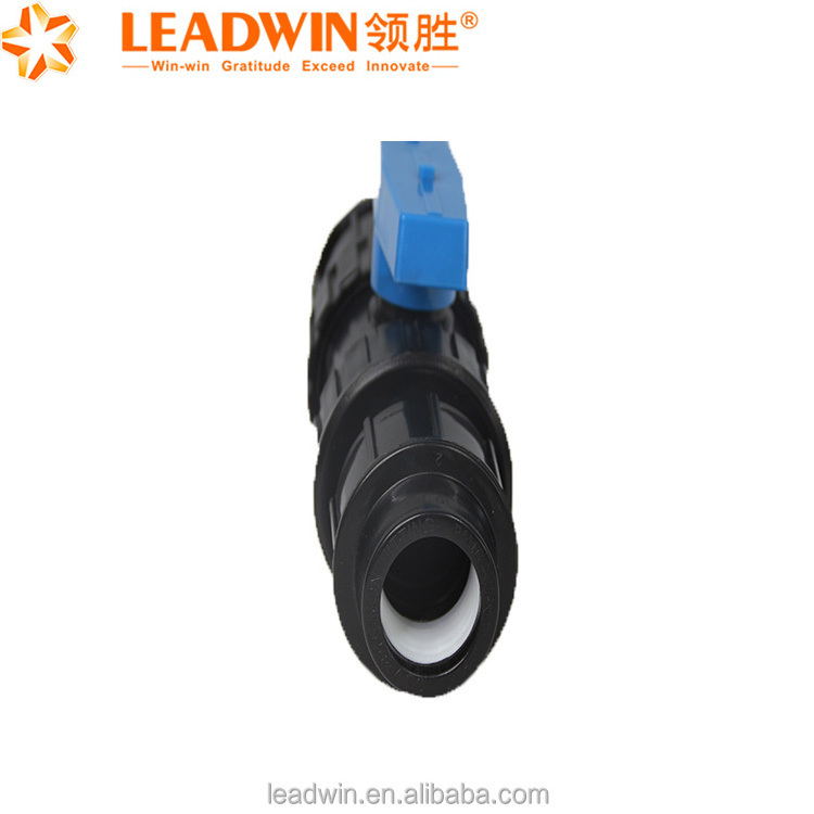 PP Compression ball valve U-PVC 1 Sude Female Threaded Single Uinon Ball Valve 1 Side Compression Adaptor