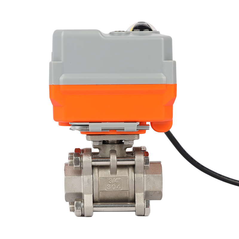 Drainage Return  Valve Intelligent Electric Flow Control Valve Electric Actuator Stainless Steel Ball Valve