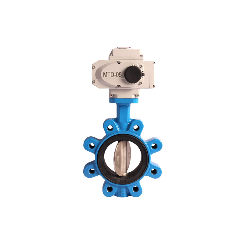 European Standard Electric Butterfly Valve Actuators Wafer Lug Cast Iron Water Flow Control Valve 4 20Ma AC 230