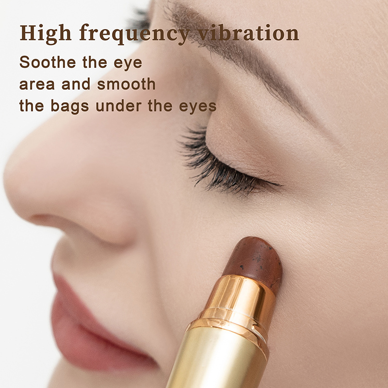 Handheld lipstick bian stone eyebag removal anti dark circle skin whitening eye warming beauty sticker