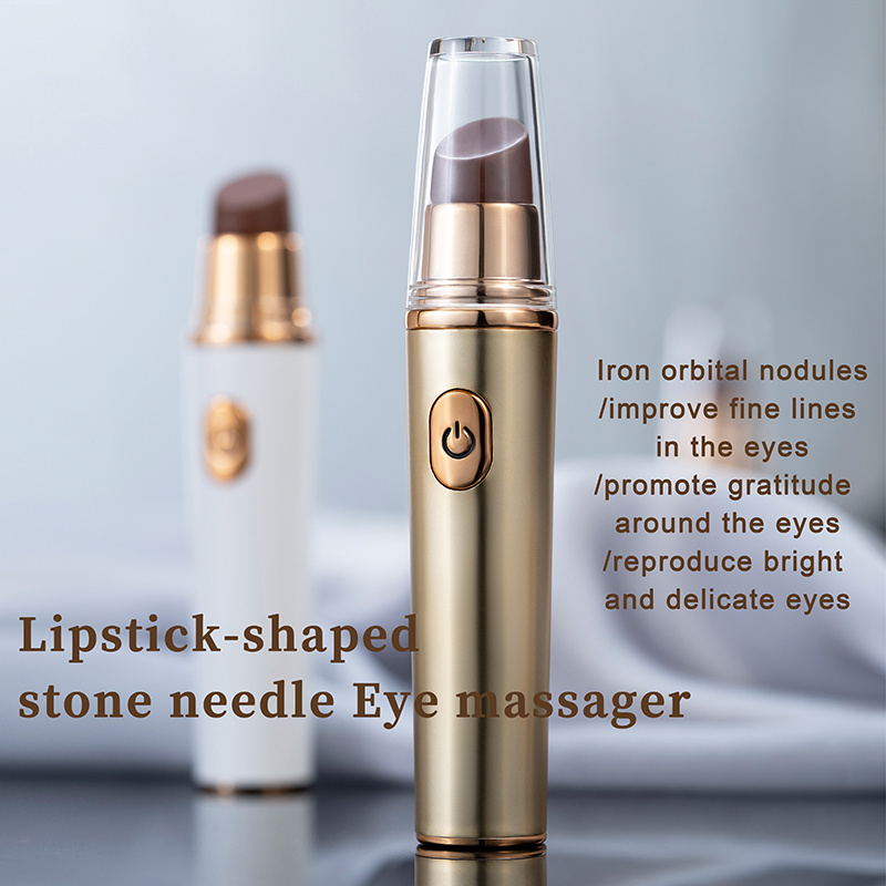 Handheld lipstick bian stone eyebag removal anti dark circle skin whitening eye warming beauty sticker