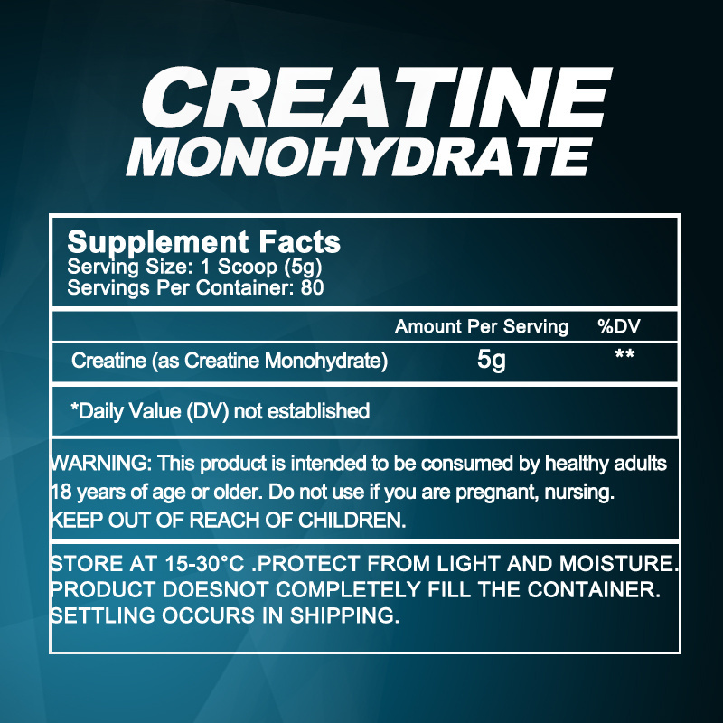 wholesale whey protein and creatine supplements pure creatine monohydrate powder 5g creatine hcl muscle powder for Muscle Growth