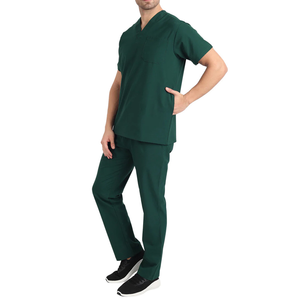 Premium Quality Hospital Uniforms Medical Scrubs Nursing Shorts Sleeve Scrub Suit For Adults With Custom Logo