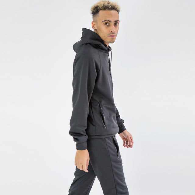 Custom Logo Sweatsuit Jogging Zipper Track Suit Set Heavyweight Tech Fleece Zip Hoodie Flared Stack Sweat Pants Tracksuit Mens