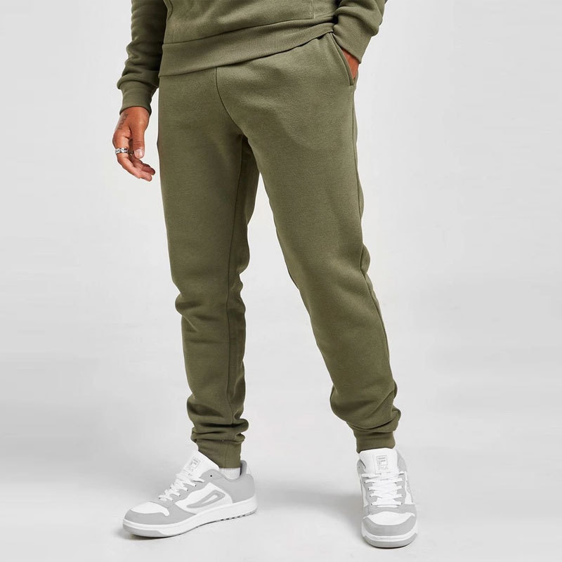 Overhead Fleece Tracksuit Olive Green Hot sale customized slim long sleeve mens jogger training suits wholesale fitness running