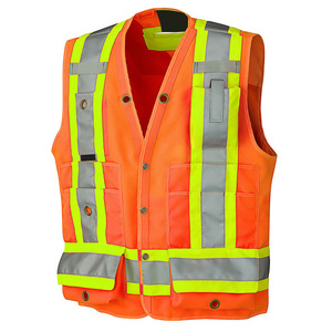 High Quality Men's Work Wear Safety Workwear Reflective Vest Winter Wholesale Prices Safety Working Vest