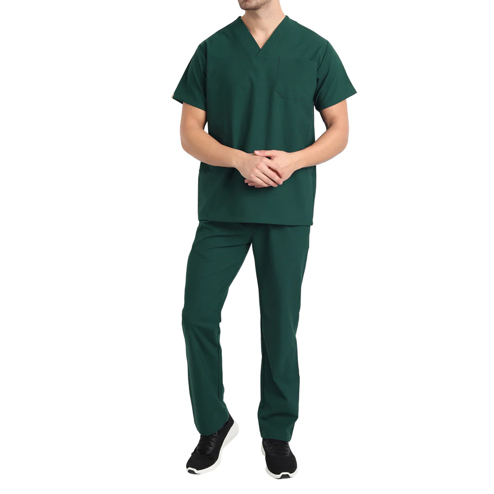 Premium Quality Hospital Uniforms Medical Scrubs Nursing Shorts Sleeve Scrub Suit For Adults With Custom Logo