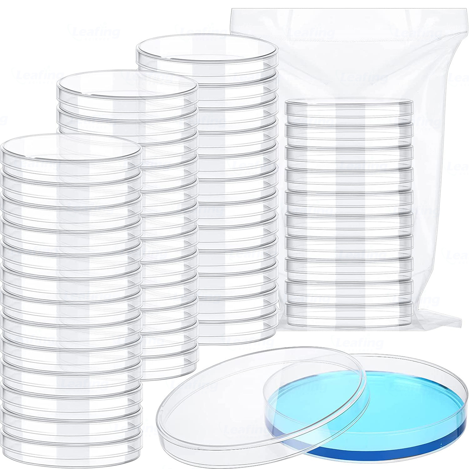 Glass petri dish transparent waterproof Easy to grip 150mm plastic culture plates