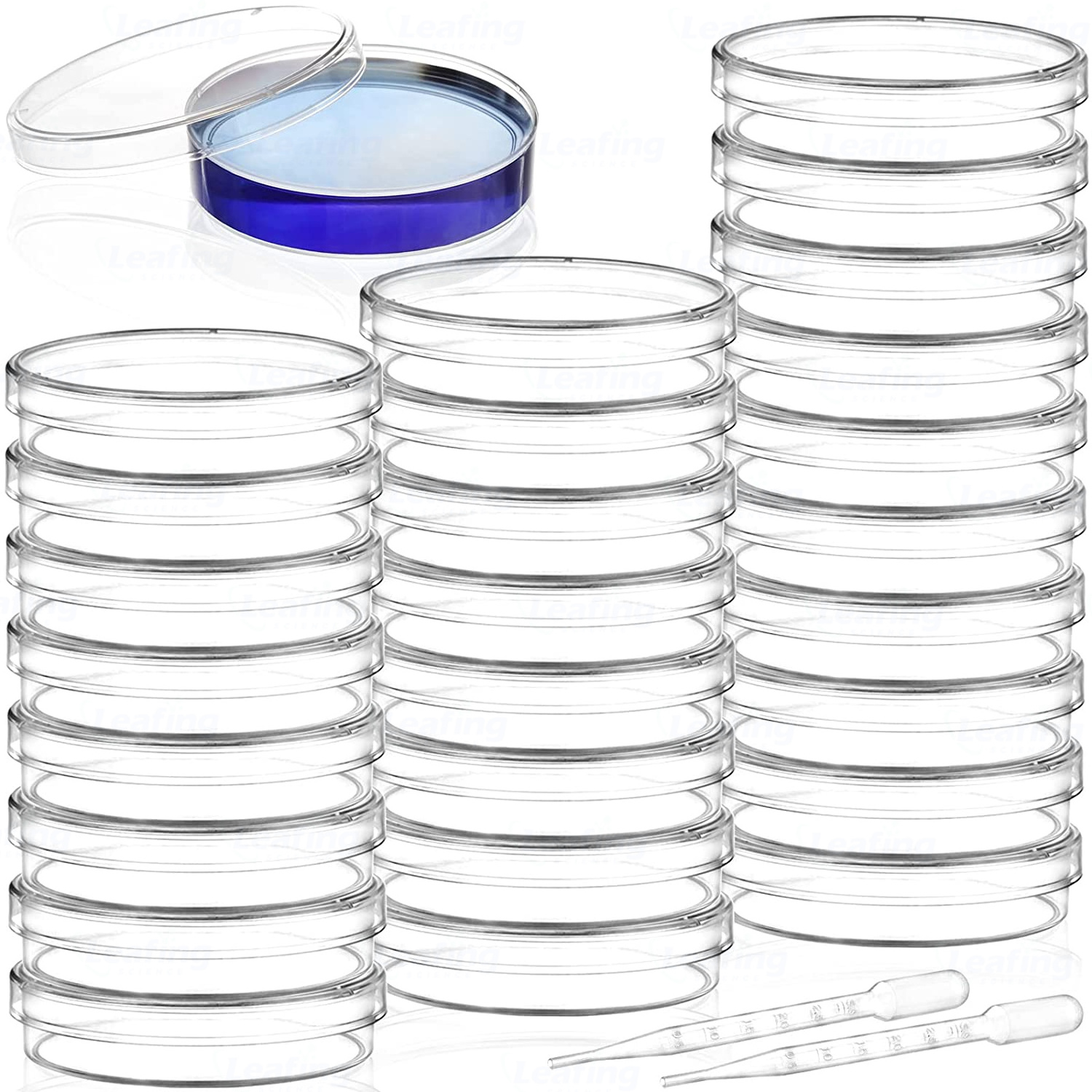 Glass petri dish transparent waterproof Easy to grip 150mm plastic culture plates