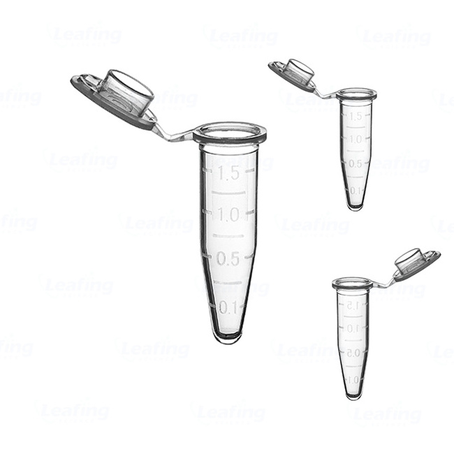 Microtubes Lab supplies Wholesale transparent sterile microcentrifuge tube 1.5ml With scale