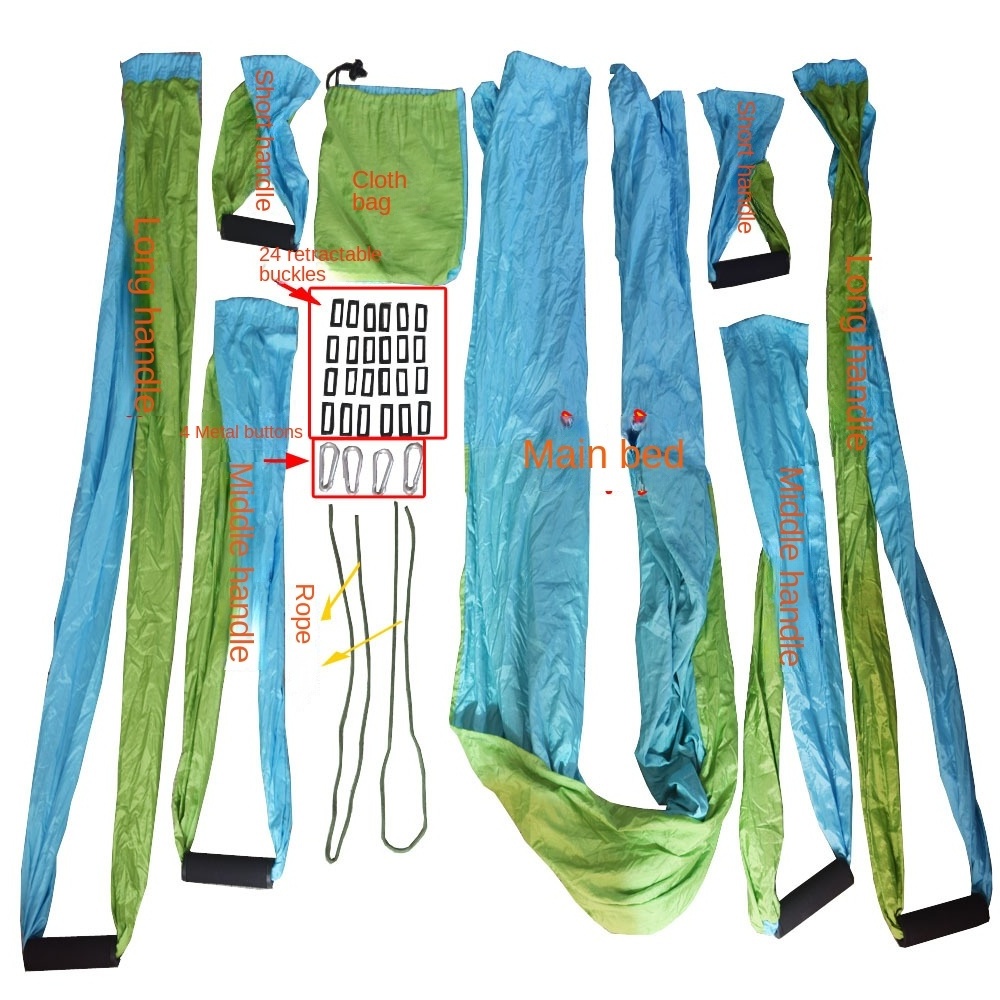 wholesale 250*150CM parachute nylon cloth anti gravity indoor fitness Swing aerial yoga hammock