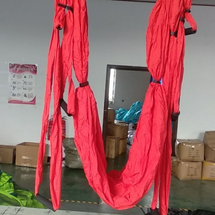 wholesale 250*150CM parachute nylon cloth anti gravity indoor fitness Swing aerial yoga hammock