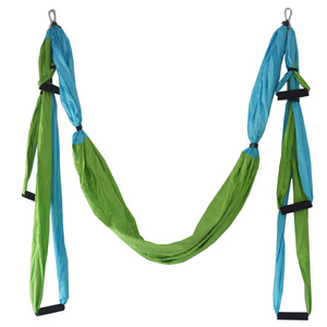 wholesale 250*150CM parachute nylon cloth anti gravity indoor fitness Swing aerial yoga hammock