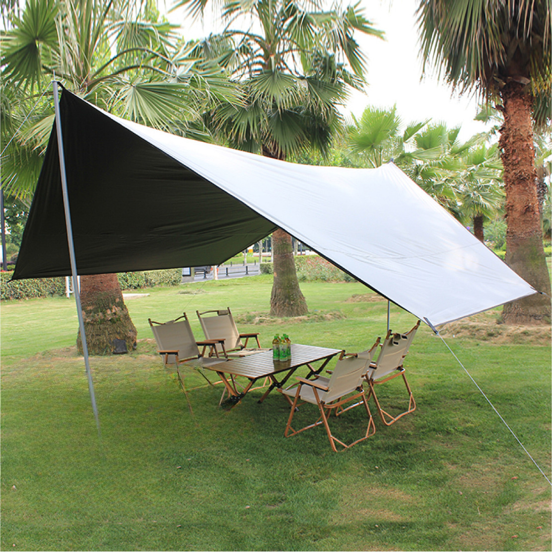 Wholesale hot sell high quality 210D oxford fabric Waterproof tent hiking Lightweight rain tarp outdoor Camping Canopy