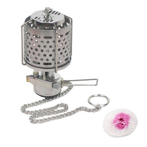 Mini Stainless Steel Ultralight Camping Outdoor Portable Gas Lamp light lantern