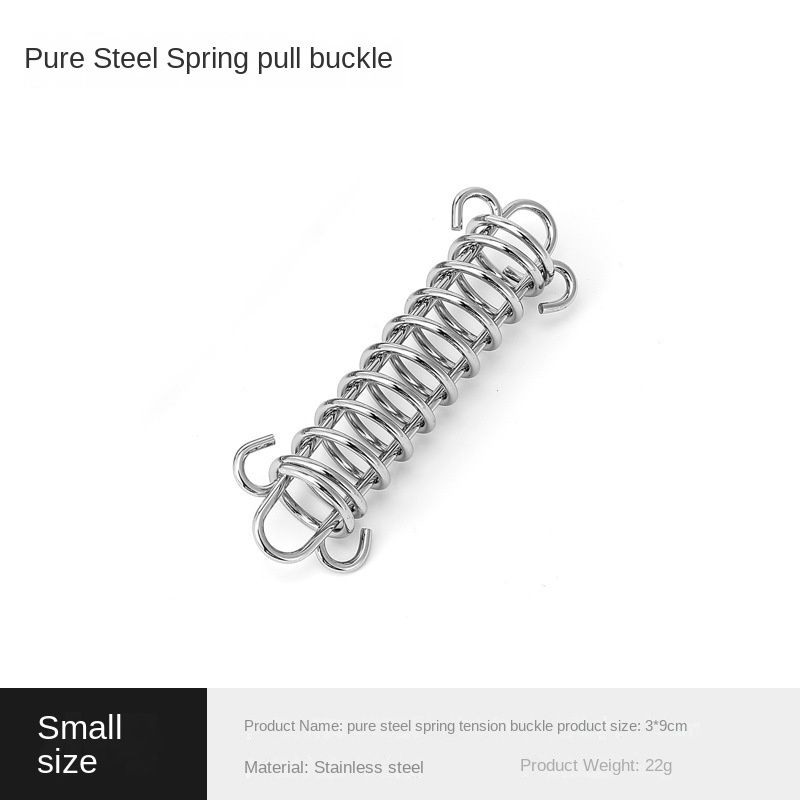 Outdoor stainless steel Tent Spring Buckle Camping Accessories Big Size Tent Spring Buckle Camping Tent Hook Rope Tensioner