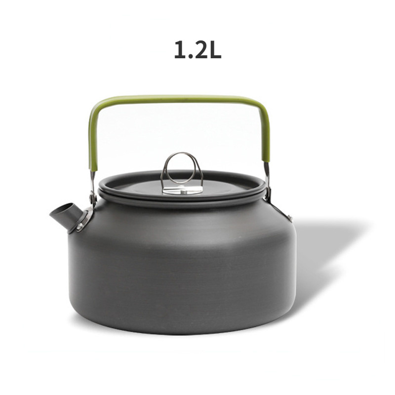 0.8L/1.1L/1.6L/1.8L/2L/2.5L Portable Outdoor Camping Coffee and Tea Kettle for Hiking, Fishing, Picnic, and Cooking