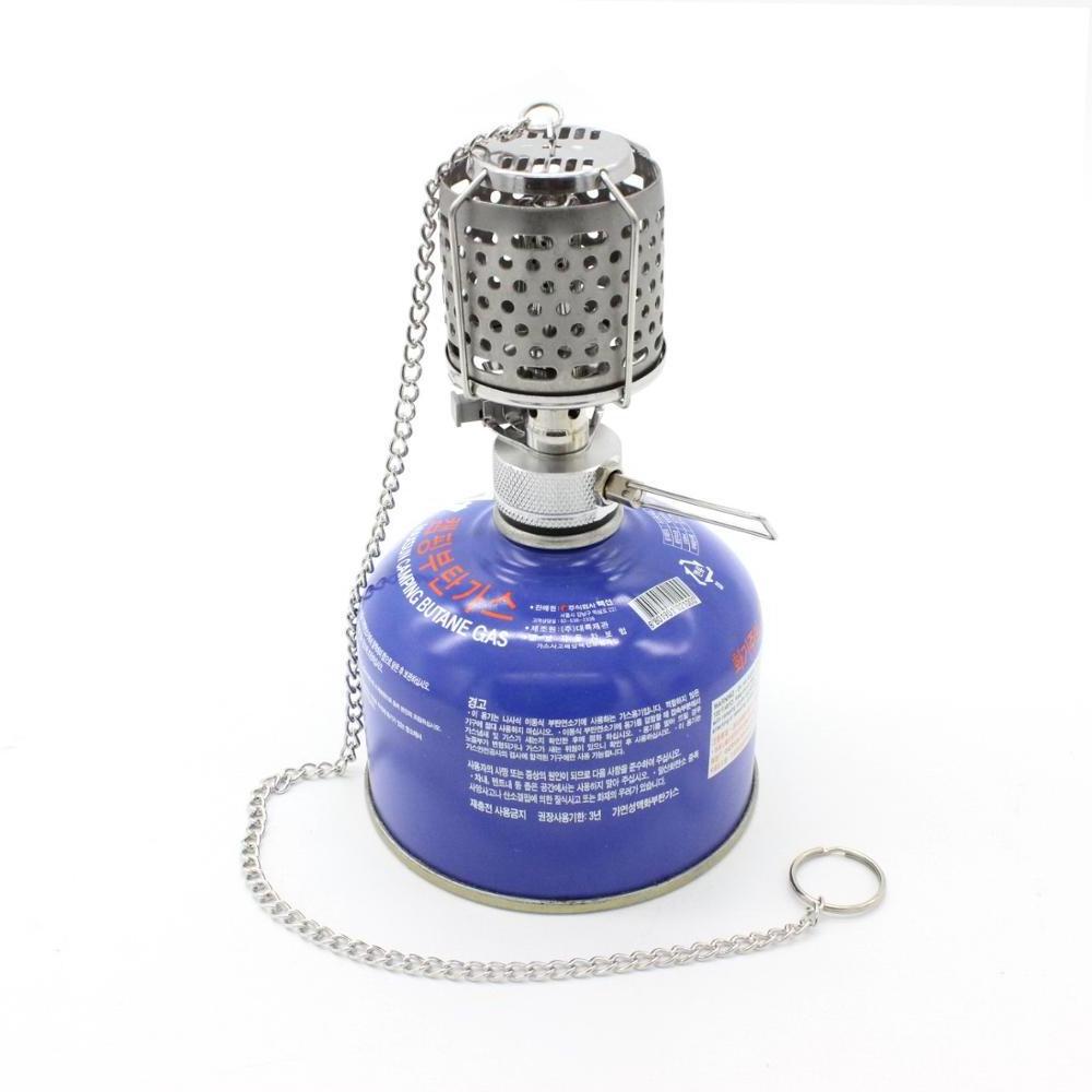 Mini Stainless Steel Ultralight Camping Outdoor Portable Gas Lamp light lantern