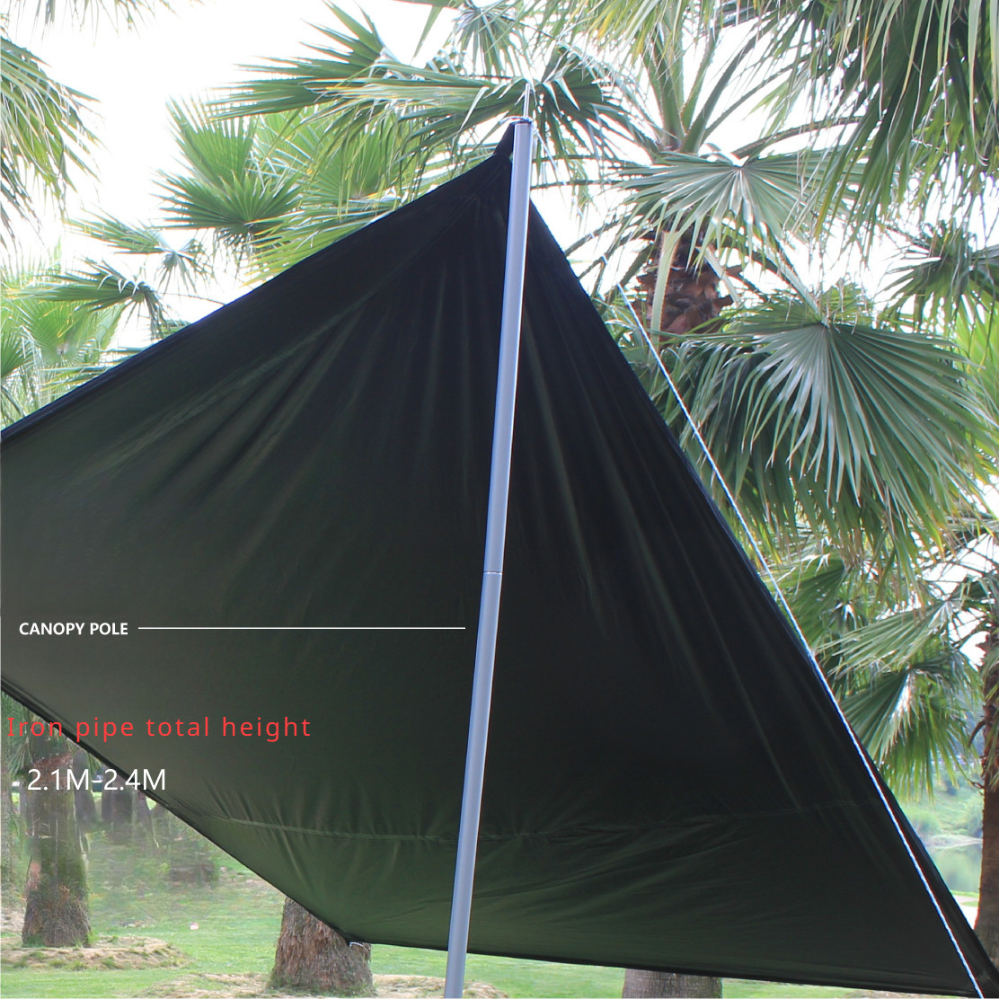 Wholesale hot sell high quality 210D oxford fabric Waterproof tent hiking Lightweight rain tarp outdoor Camping Canopy