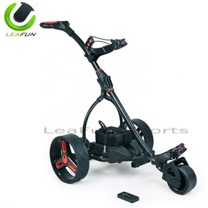 2024 Hot Sell Remote Control Golf Trolleys With D Digital Display Handle with 10M,20M,30M Distance Function T Bar Battery