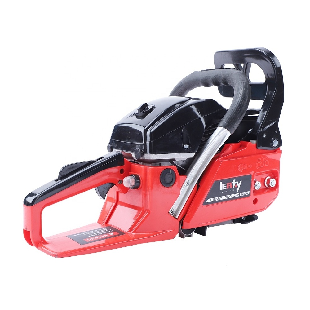 power Professional 58ccpowerful petrol gasoline chain saw with 20'' bar guide chainsaw