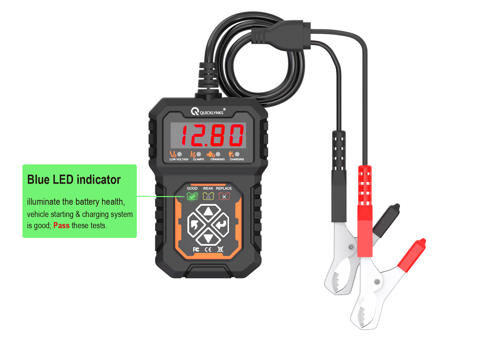 Ba108 Vehicle Battery Tester Battery Monitoring System  Battery Checker Tester