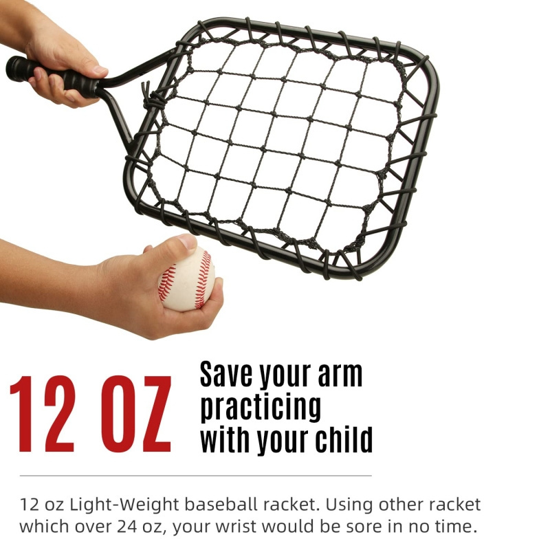 Baseball Fungo Racket Bat for Parents and Coaches Training Accuracy Fly Ball Grounders Outfield Infield Drills