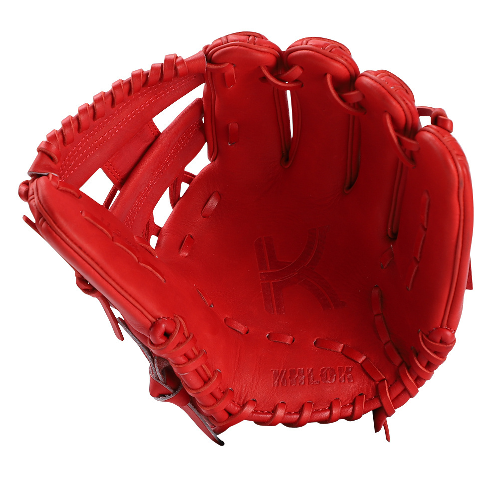 A2000 Japanese Kip Baseball Glove Custom Baseball Gloves Red color Baseball Softball Glove manufacturer