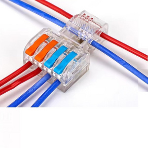 Supplier transparent electrical wires terminal blocks no break main line fixed wireless terminals wire splitter