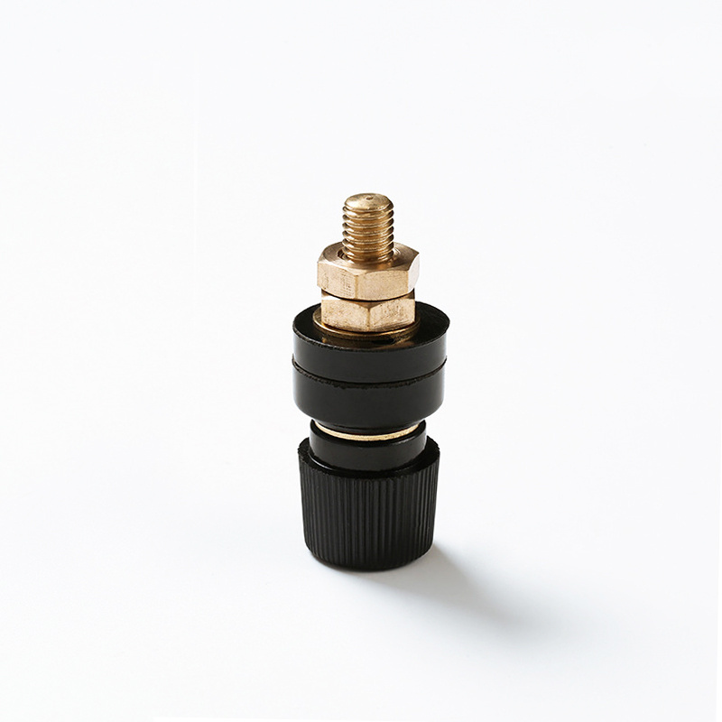 Inverter battery terminal insulated audio speaker post outer thread copper binding post terminal