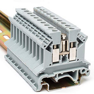 UKK connector UK Screw Wire Connector Three Level Din Rail Terminal UKK3 300V 25A terminal block 2.5mm