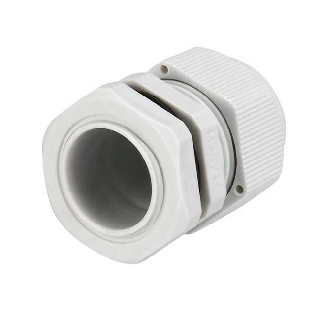 M25 White or customized IP68 Cable Gland Water Resistant Connector waterproof cable gland connector