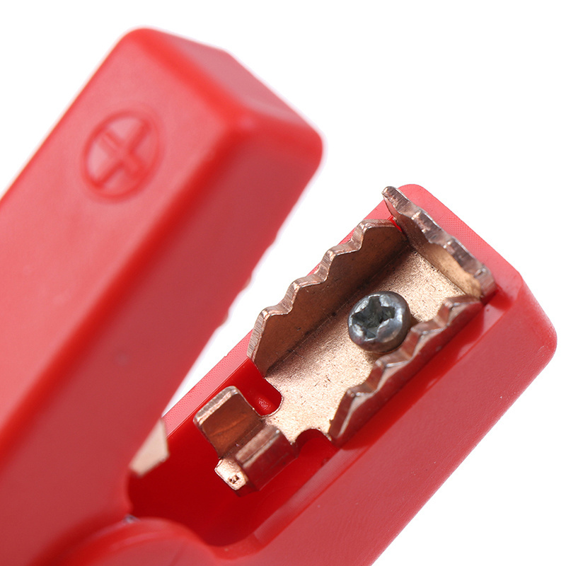 100A electrical crocodile alligator battery insulated clamp connector plastic handle test alligator clip for electric project